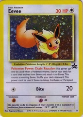 Eevee 11 Cosmos Holo Black Star Promo - 2000 Pokemon League Exclusive